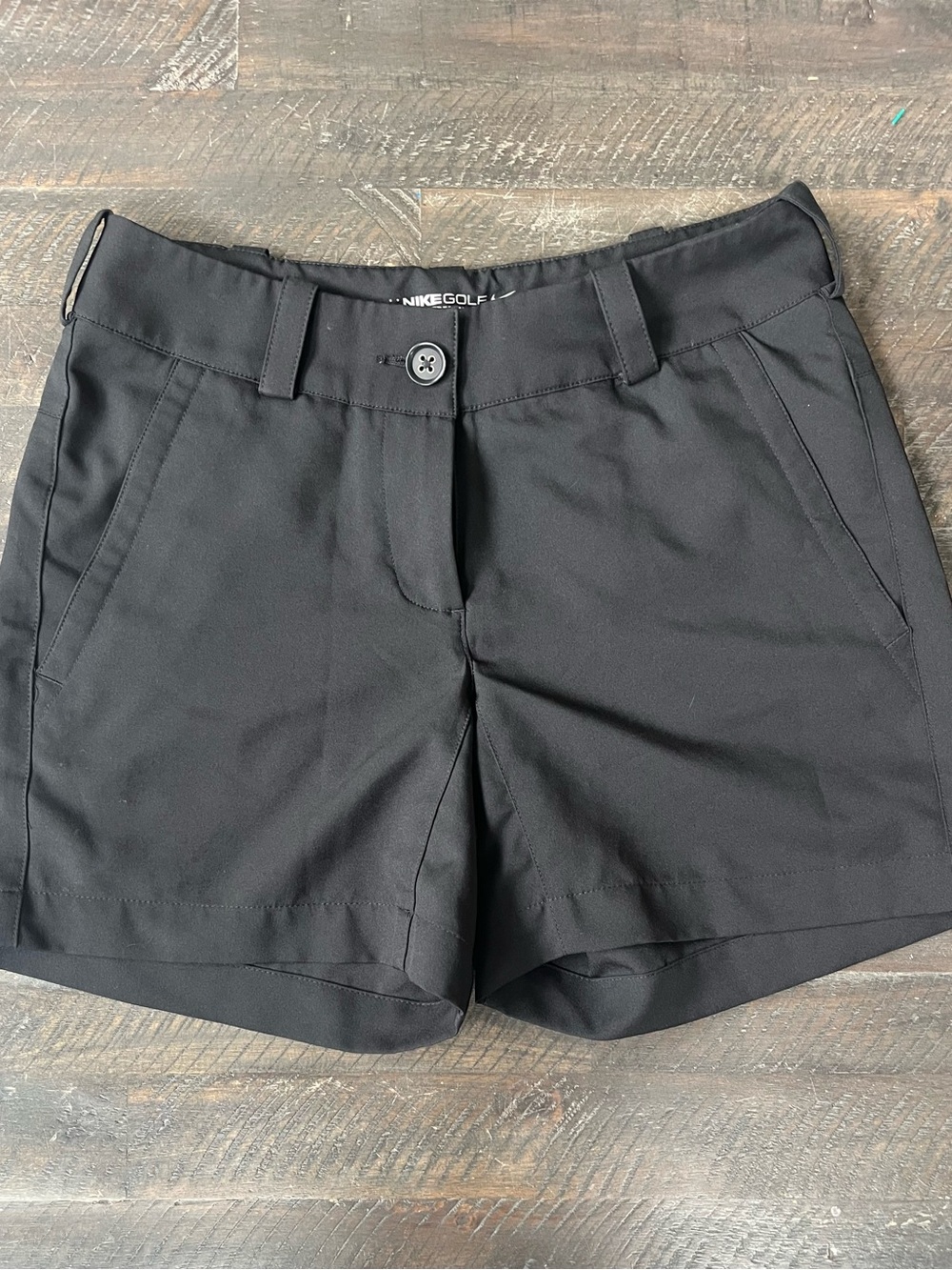 Nike Golf Tour Performance Shorts Womens Size 0 Black Dri-FIT Stretch Athletic